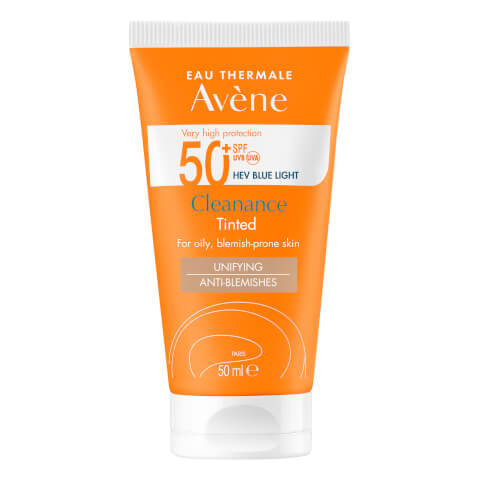 Avène Very High Protection Cleanance Tinted SPF50+ Sun Cream for Blemish-Prone Skin 50ml