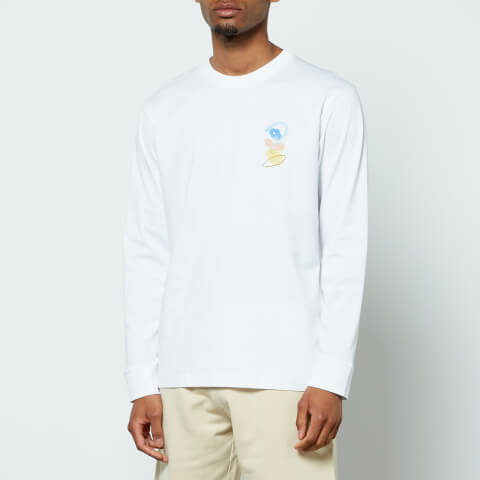 Norse Projects Men's Johannes Norse X Mayumi Graphic Long Sleeve T-Shirt - White