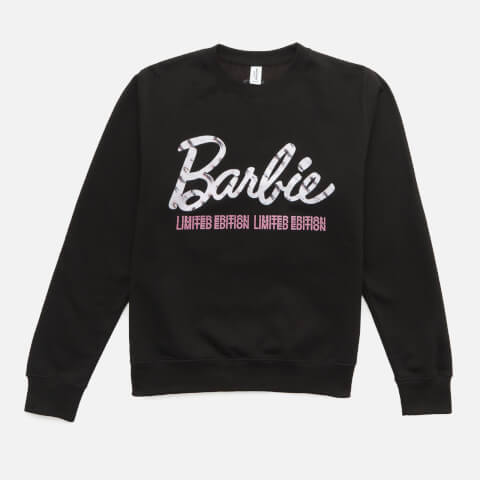 Barbie Text Fade Sweatshirt - Black