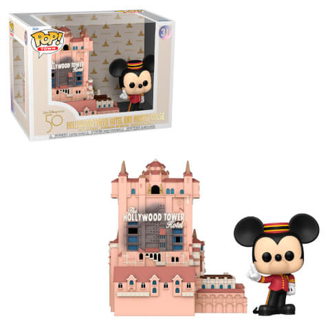 Walt Disney World 50e Mickey avec la Tour de la Terreur Funko Pop! Town