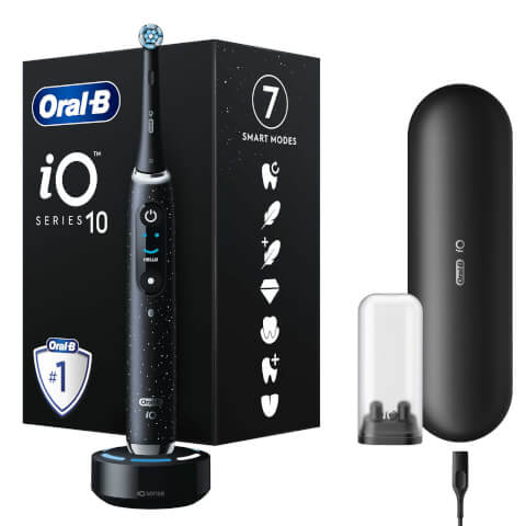 Oral-B iO10 Cosmic Black Electric Toothbrush with Charging Travel Case