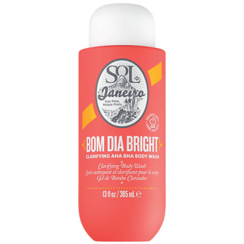 Gel corporal purificador con AHA BHA Bom Dia Bright de Sol de Janeiro (385 ml)