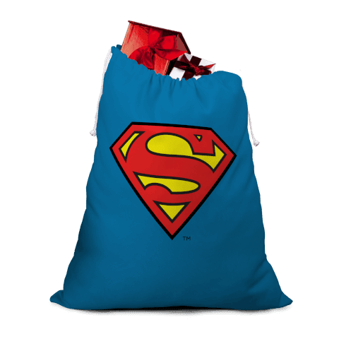 Superman Logo Christmas Santa Sack