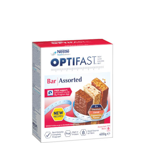OPTIFAST VLCD Bar Assorted Flavours (6 Pack)