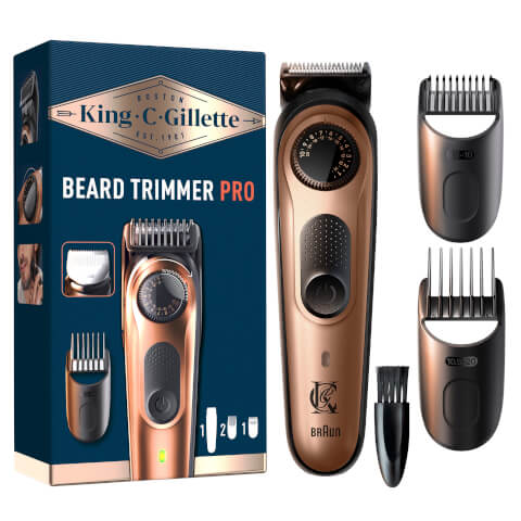 King C. Gillette Trimmer Pro with 2 Combs & Brush