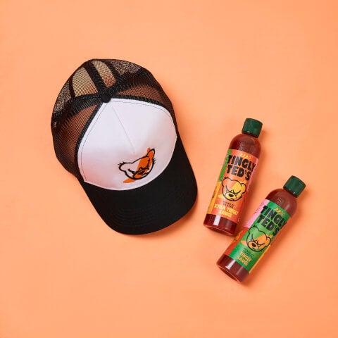 Embroidered Trucker Hat + Sauce Bundle