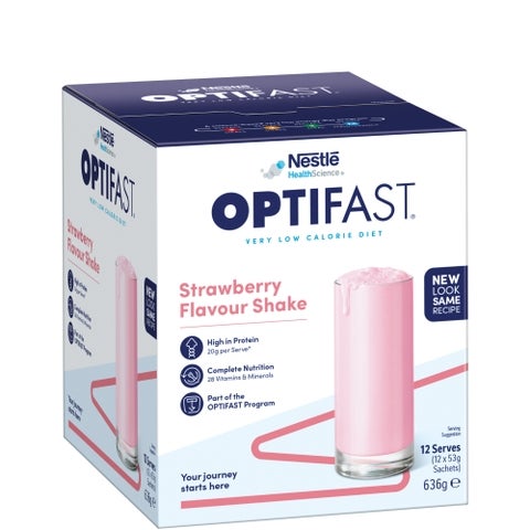 OPTIFAST VLCD Shake Strawberry Flavour (12 Pack)