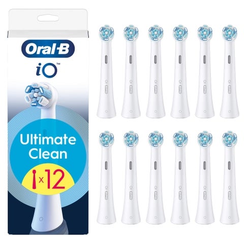 Oral-B iO Series Ultimate Clean Brush Heads White, 12 Pieces (Dentist)