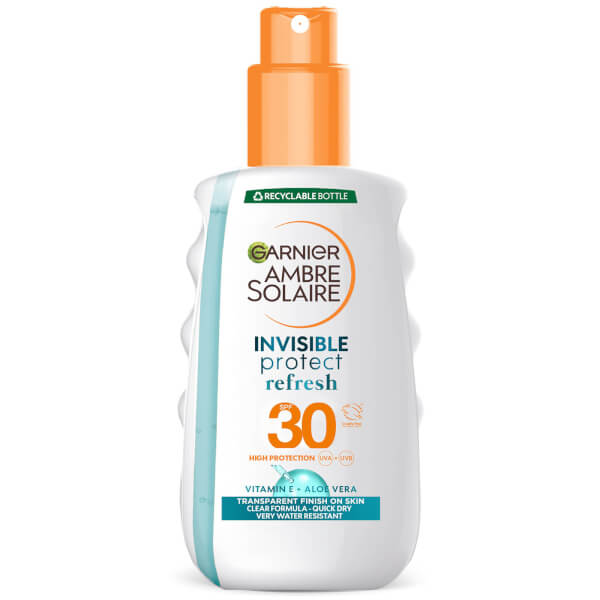 Garnier Ambre Solaire Clear Protect Transparent Sun Cream Protection Spray SPF30 200ml