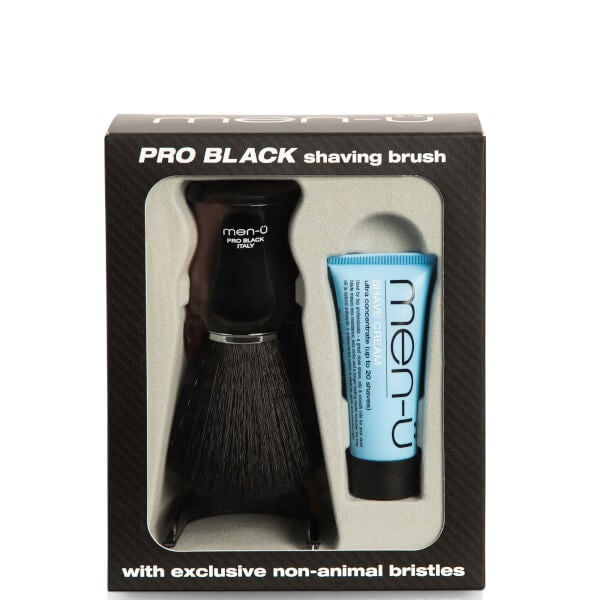 men-u men-ü pennello da barba professionale nero