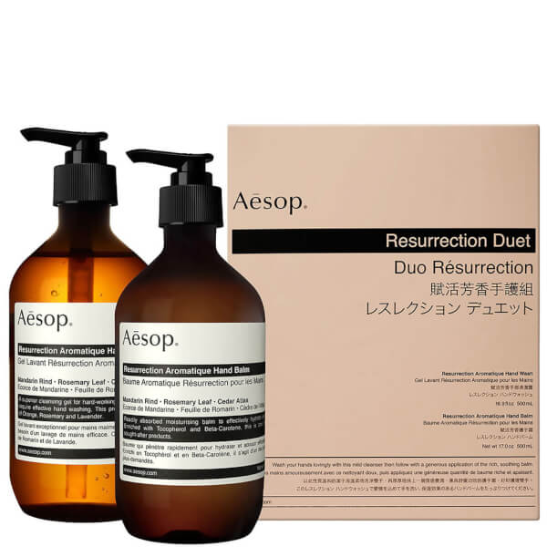 Aesop Aesop Resurrection Hand Cleanser and Balm Duet