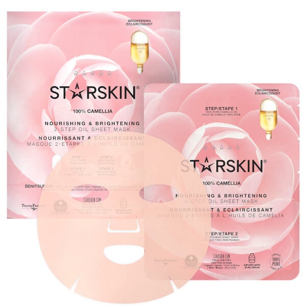 STARSKIN STARSKIN maschera in tessuto 2 fasi all'olio di camelia 100% - nutriente e illuminante