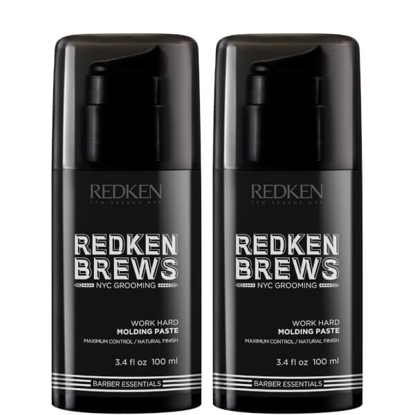 Redken Redken Brews Men's Work Hard duo pasta modellante per uomo