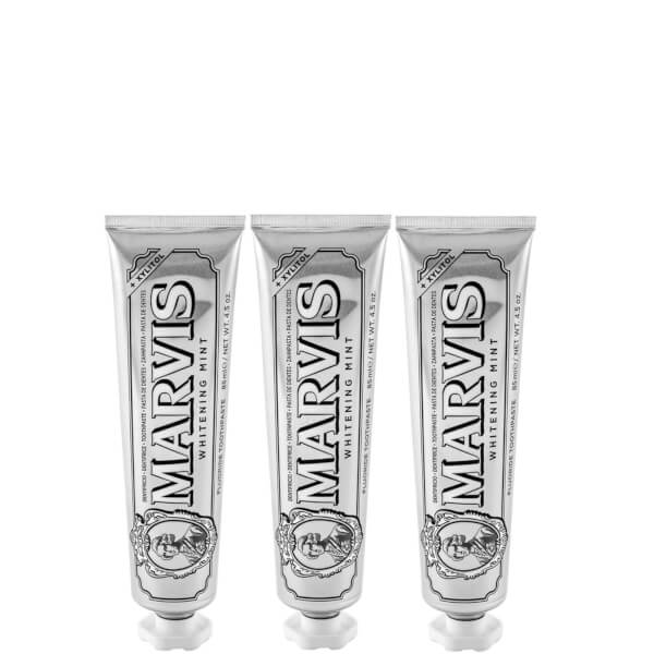 Marvis Marvis set dentifricio sbiancante alla menta (3 x 85 ml)