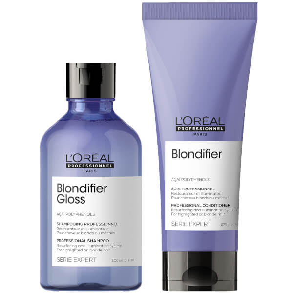 Lu0027Oréal Professionnel L'Oréal Professionnel Serie Expert Blondifier Gloss duo shampoo e balsamo illuminanti per capelli biondi
