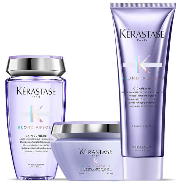 Kerastase Kérastase Blond Absolu Lumiere trio shampoo balsamo e maschera illuminanti per capelli biondi