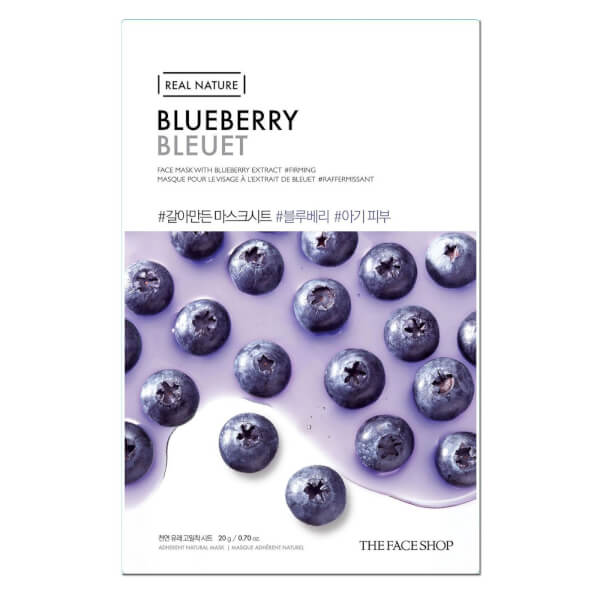 THE FACE SHOP THE FACE SHOP Real Nature Sheet Mask Blueberry