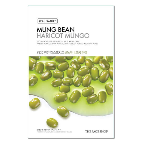 THE FACE SHOP THE FACE SHOP Real Nature Sheet Mask Mung Bean