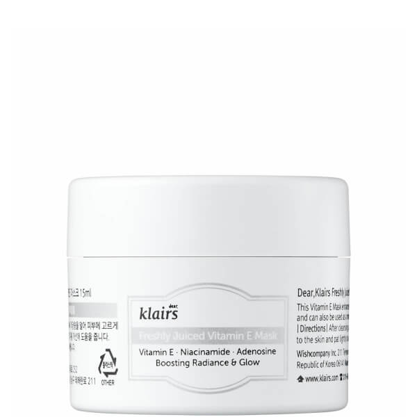 Dear Klairs Cara Klairs Freshly Juiced Vitamin E Maschera 15ml