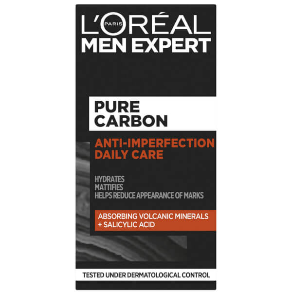 Lu0027Oréal Paris Men Expert L'Oréal Paris Men Expert crema viso esfoliante anti-imperfezioni Pure Carbon 50 ml