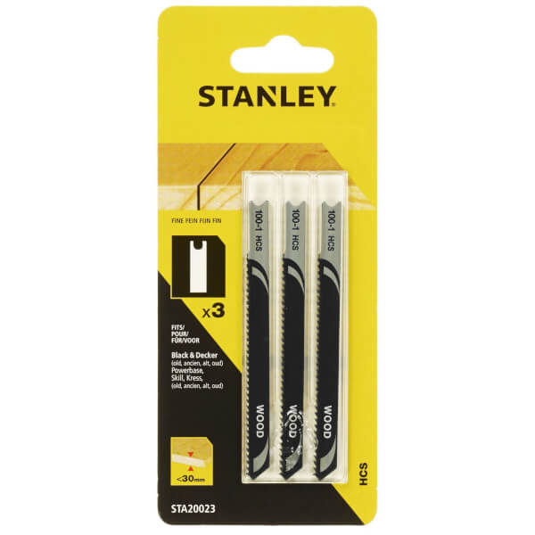 Stanley Jigsaw Blade Wood U Fine STA20023 XJ