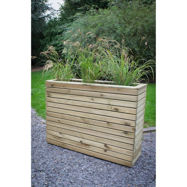 Forest Garden Wooden Linear Tall, Square Wooden Planters Homebase