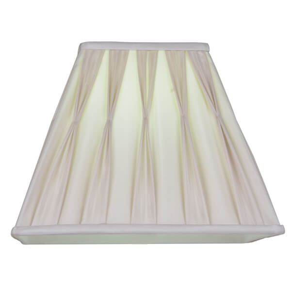 Silk Square Pleated Lamp Shade Cream 30cm Homebase Silk Square Pleated Lamp Shade Cream, How To Clean Silk Pleated Lamp Shades