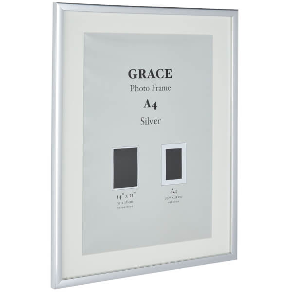 Grace Picture Frame A4 Silver Homebase Grace Picture Frame A4 Silver Homebase, Silver Mirror Frame A4