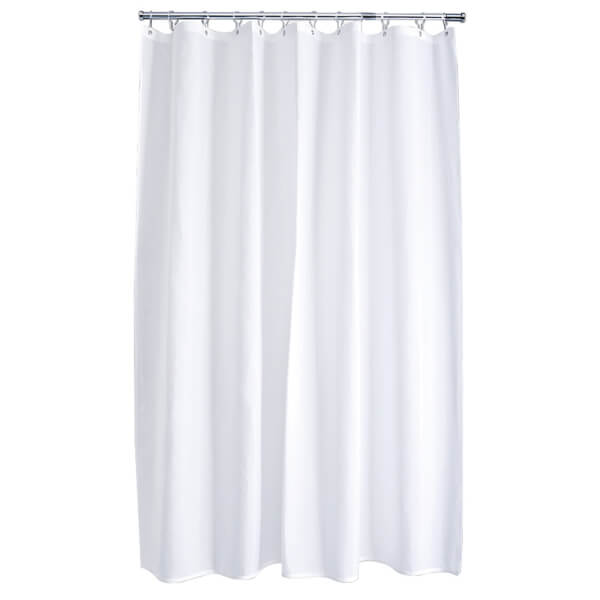 White Shower Curtain Homebase, Shower Curtain Liner Dimensions