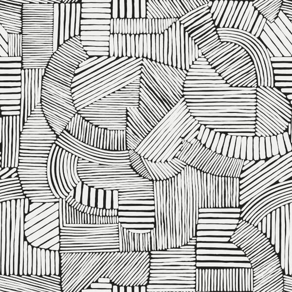 images Black And White Wallpaper Homebase elle decoration ninon black white wallpaper