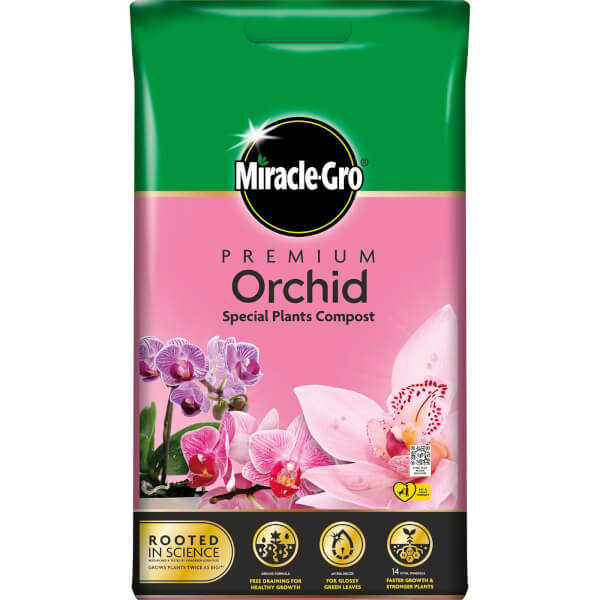 miracle gro premium orchid compost 6l homebase