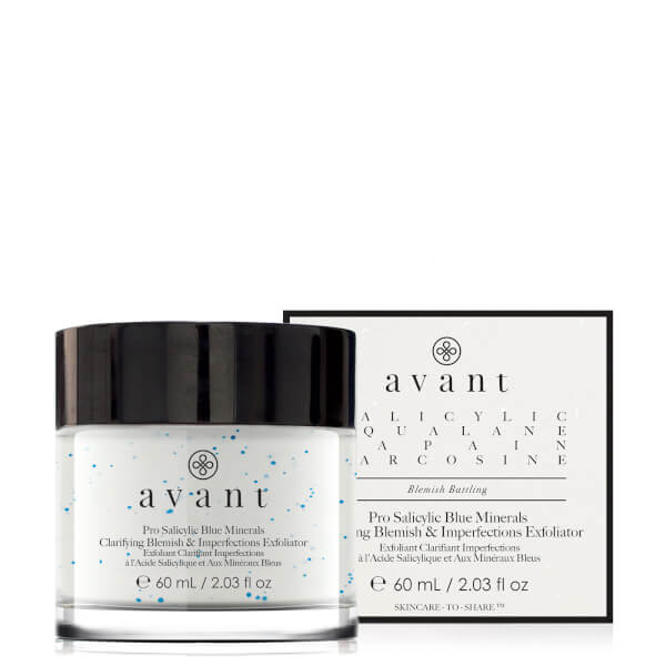Avant Skincare Esfoliante ai minerali blu Pro Salicylic che chiarisce macchie e imperfezioni