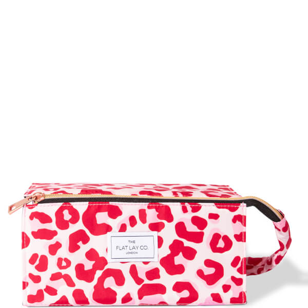 The Flat Lay Co. The Flat Lay Co. Open Flat Box Bag - Pink Leopard