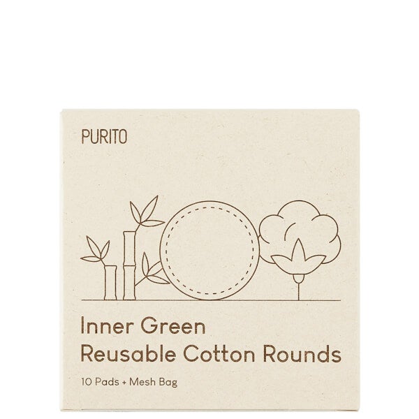 PURITO PURITO Inner Green Reusable Cotton Rounds 58g