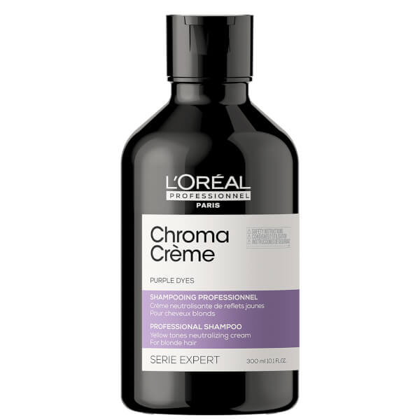 Lu0027Oréal Professionnel L'Oréal Professionnel Paris Chroma Crème Yellow-Tones Neutralizing Cream Shampoo - Blondes To Platinum Blondes 300ml