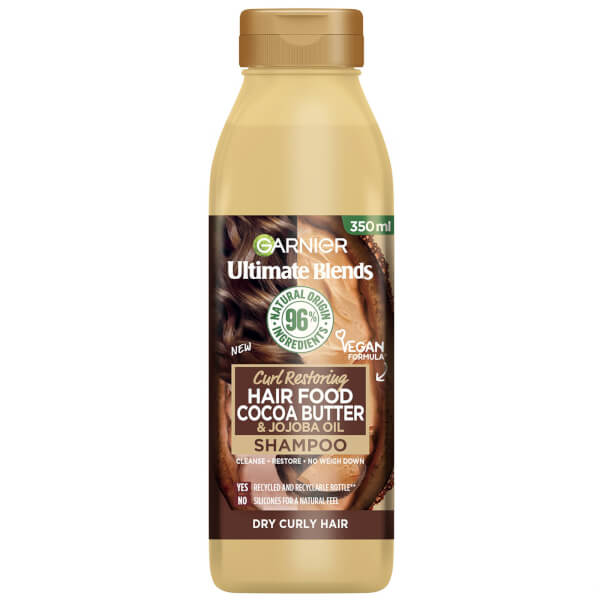 Garnier Garnier Ultimate Blends Cocoa Butter Shampoo for Dry Curly Hair 350ml