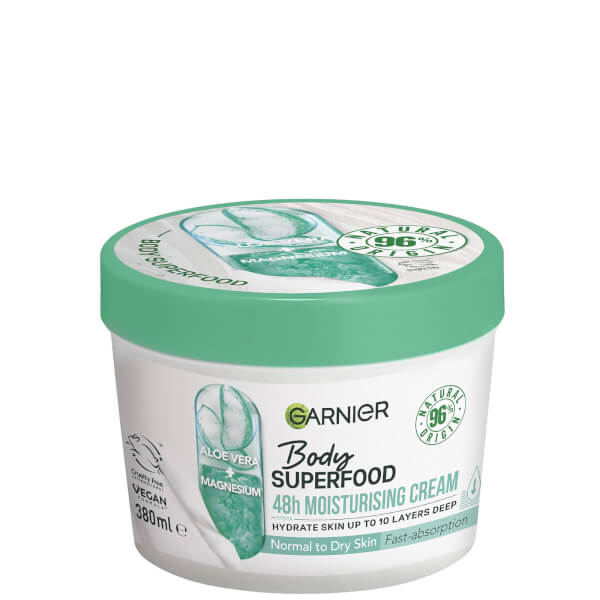 Garnier Garnier Body Superfood Moisturising and Soothing Body Cream Aloe Vera and Magnesium 380ml