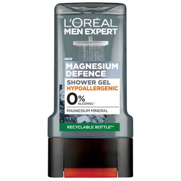 Lu0027Oréal Paris Men Expert L'Oréal Paris Men Expert Magnesium Defence Hypoallergenic Shower Gel for Sensitive Skin 300ml