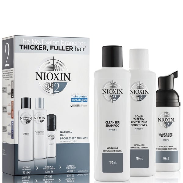 NIOXIN NIOXIN 3-Part System 2 Trial Kit for Natural Hair with Progressed Thinning