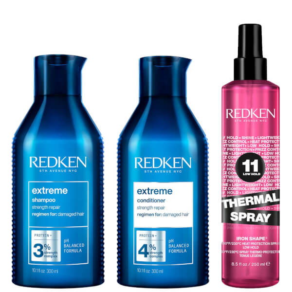 Redken Redken Extreme Shampoo and Conditioner For Damaged Hair with Thermal Spray Heat Protector