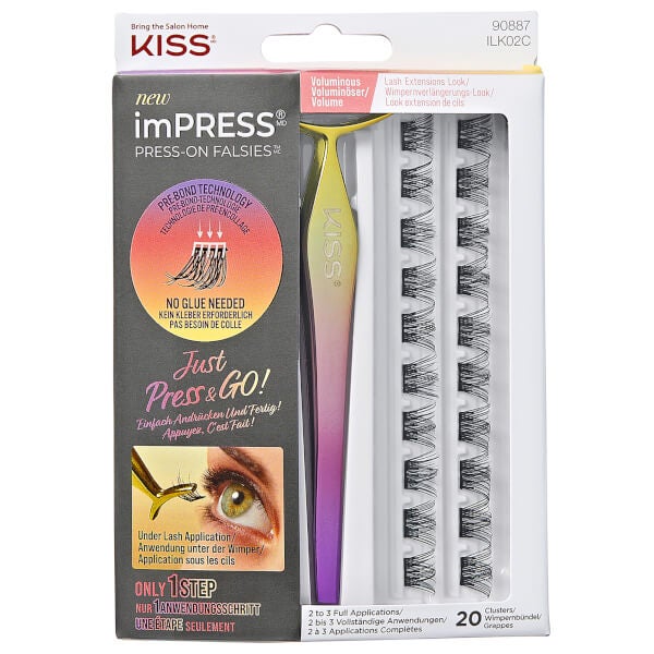 Kiss Kiss imPRESS Falsies Press-on False Lash Kit - Voluminous