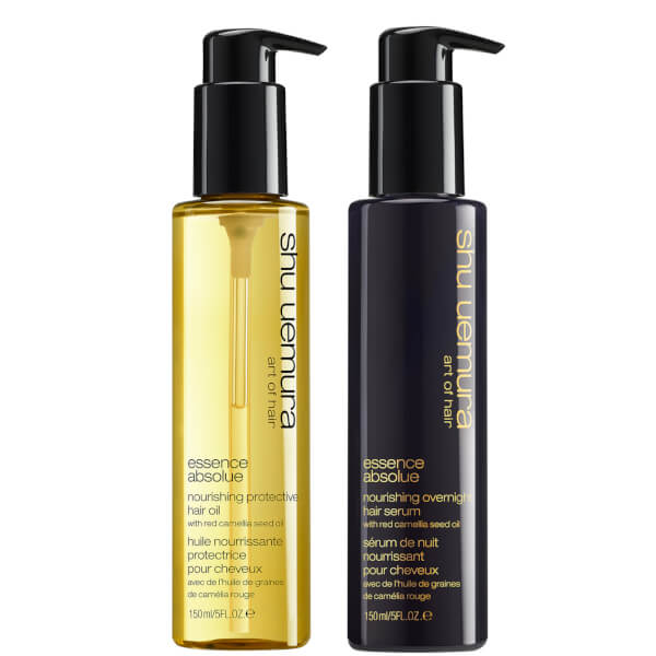 Shu Uemura Art of Hair Shu Uemura Art of Hair Essence Absolue Oil and Essence Absolue Overnight Serum Duo for Hair Protectection