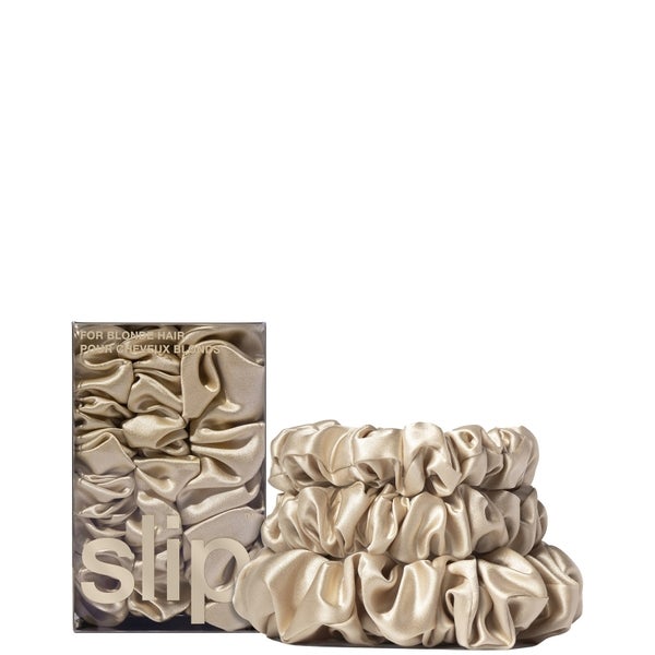 Slip Slip Pure Silk Back To Basics Assorted Scrunchie Set (Various Colours)