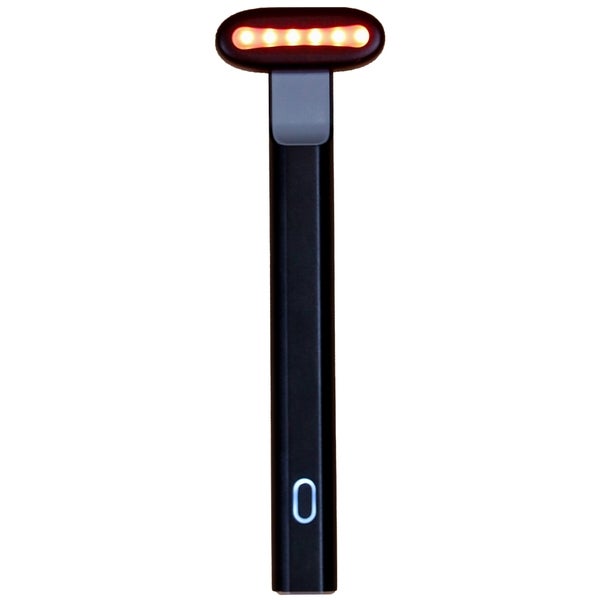 Lonvitalite Lonvitalite Pro LED 5-1 Dual Red and Blue LED Light Therapy Facial Wand - Black