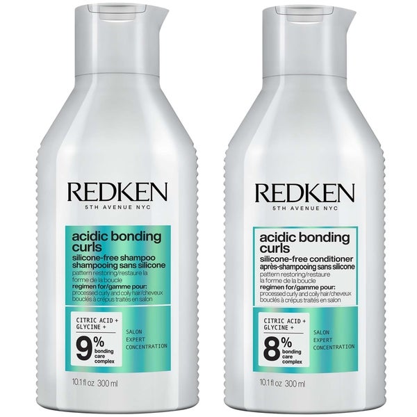 Redken Redken Acidic Bonding Curls Silicone-Free Shampoo and Conditioner Bundle for Restoring Damaged Curly and Coily Hair