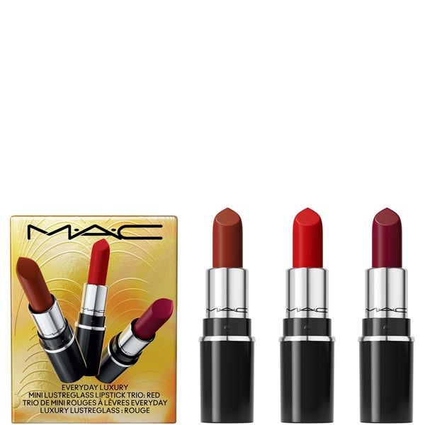 MAC MAC Everyday Luxury Mini Lustreglass Lipstick Trio - Red