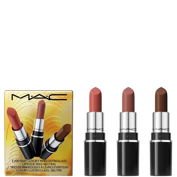 MAC MAC Everyday Luxury Mini Lustreglass Lipstick Trio - Neutral