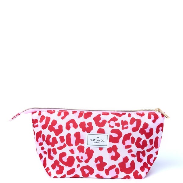 The Flat Lay Co. The Flat Lay Co. Essential Pouch in Pink Leopard