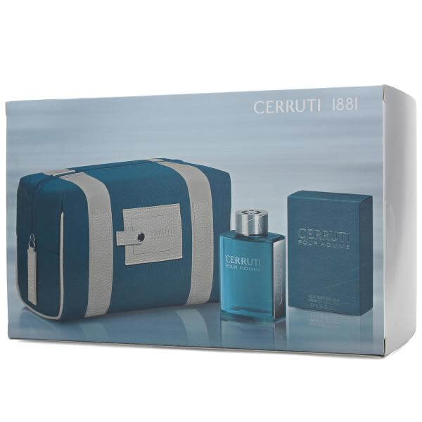 Cerruti - 1881 Homme Gift Set (100ml Eau de Toilette with Wash Bag) Perfume  - Zavvi US