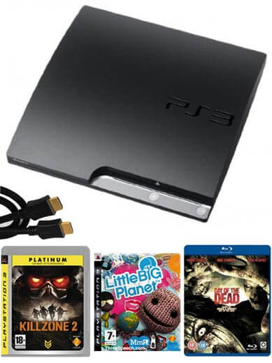 Playstation 3 PS3 Slim 250gb Console: Bundle Including Killzone 2